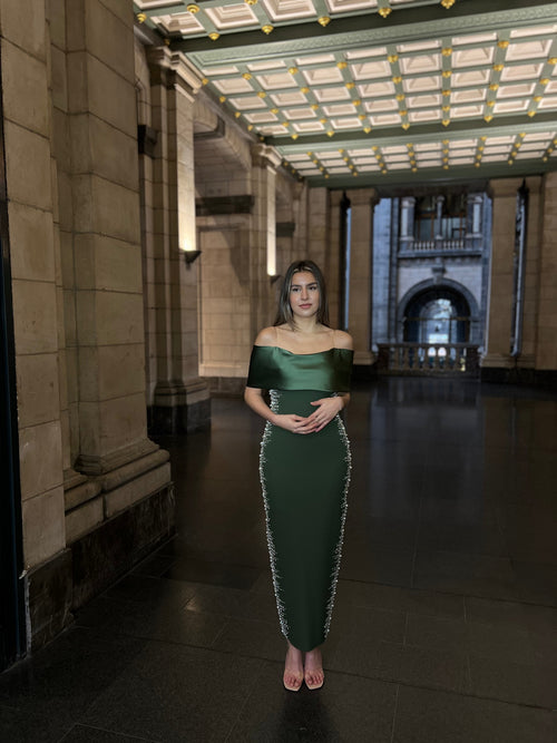 The Meral dress khaki