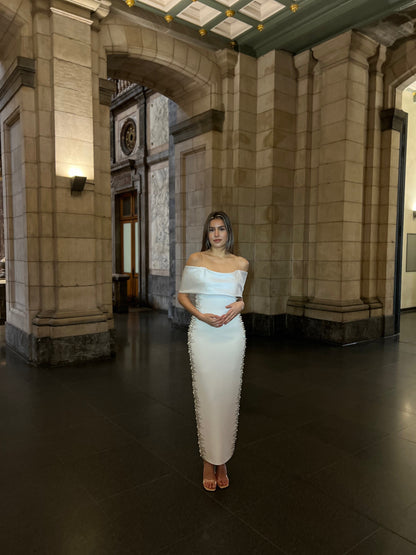 The Meral dress white