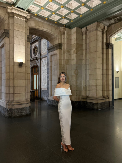 The Meral dress white