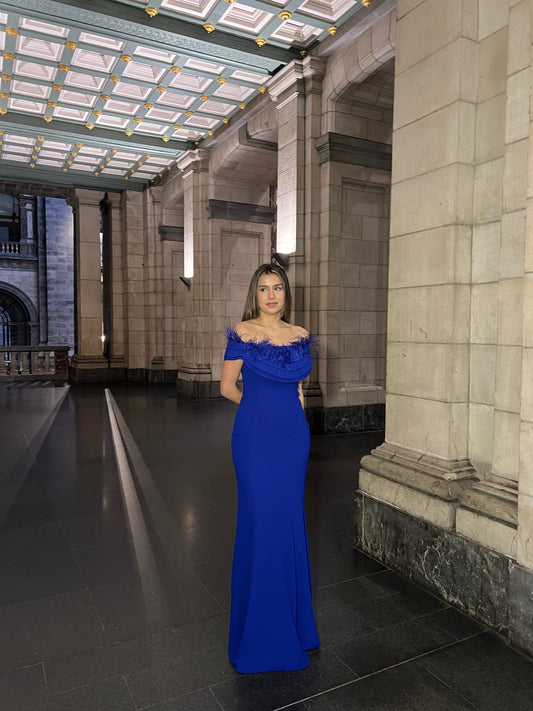 The Julia dress blue