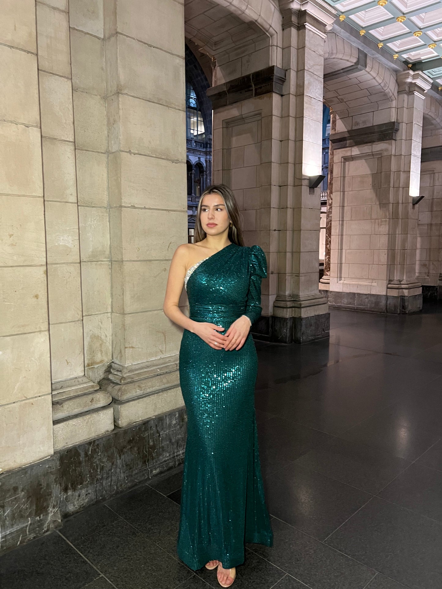 The Fleur dress green