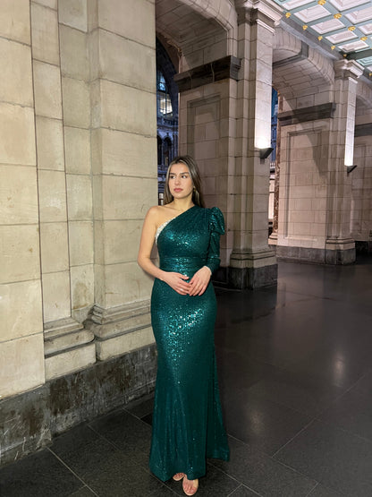 The Fleur dress green