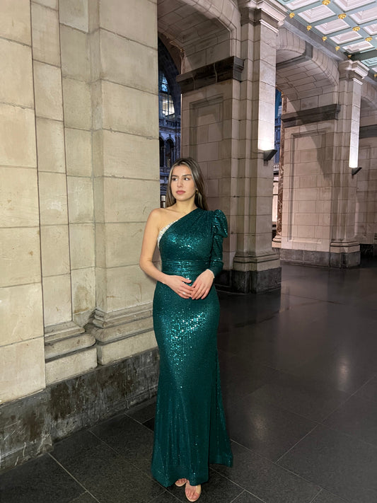 The Fleur dress green