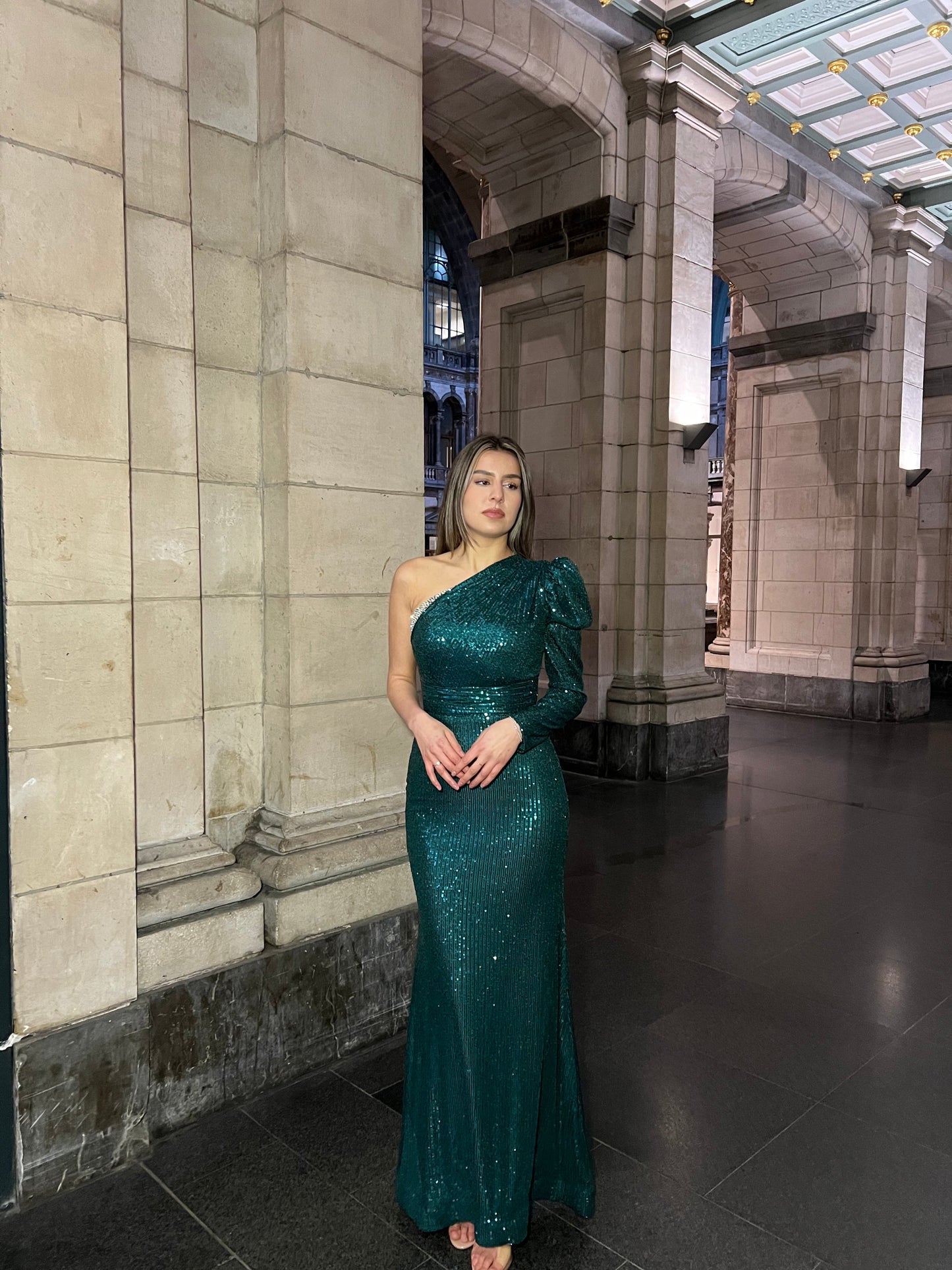 The Fleur dress green