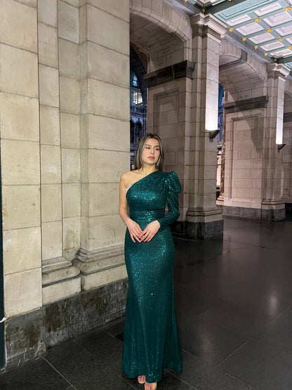 The Fleur dress green