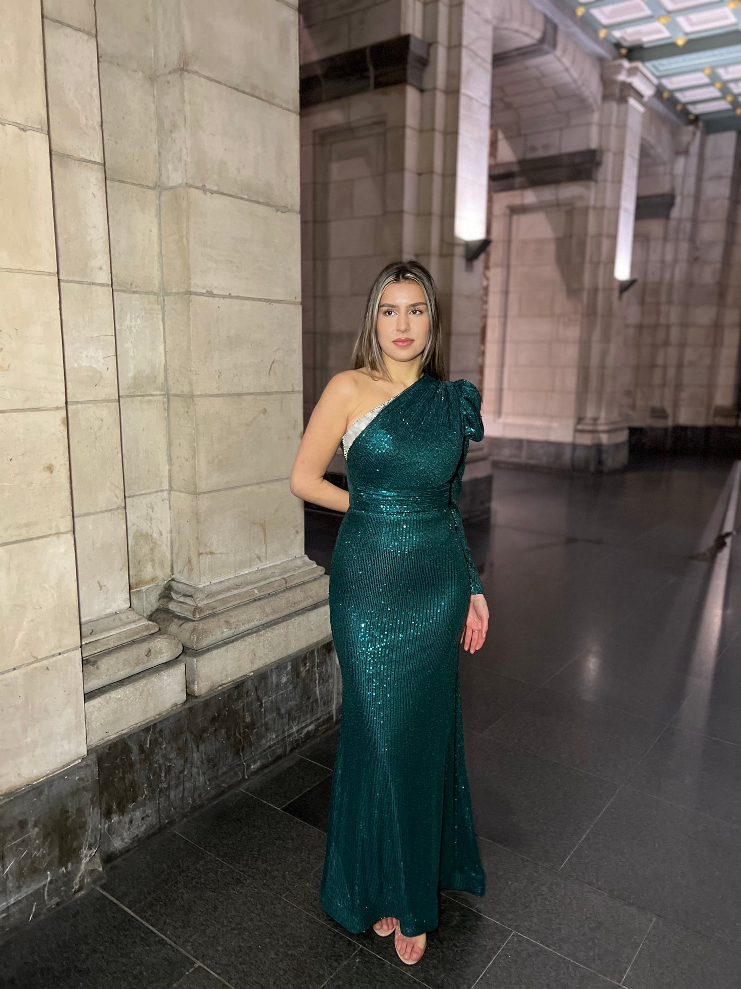 The Fleur dress green