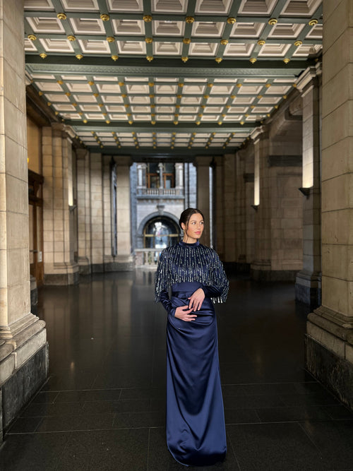The Dariya dress blue