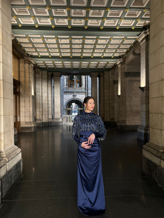 The Dariya dress blue