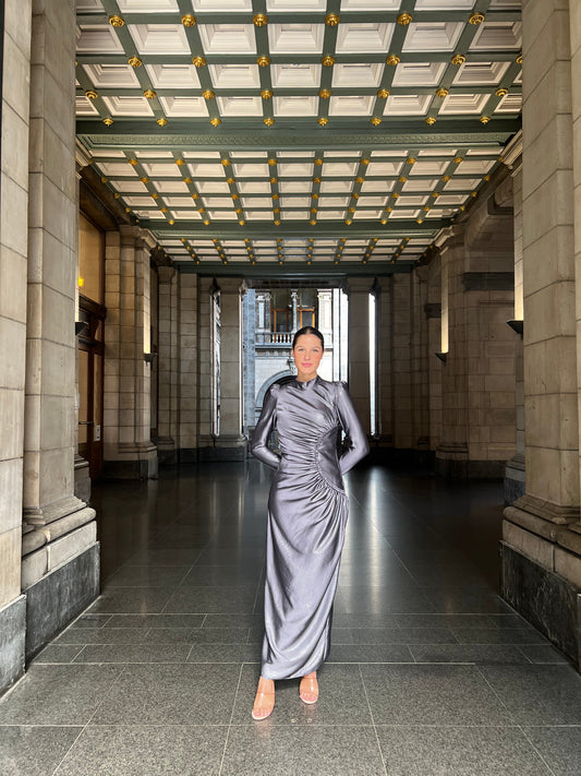 The Siran dress grey