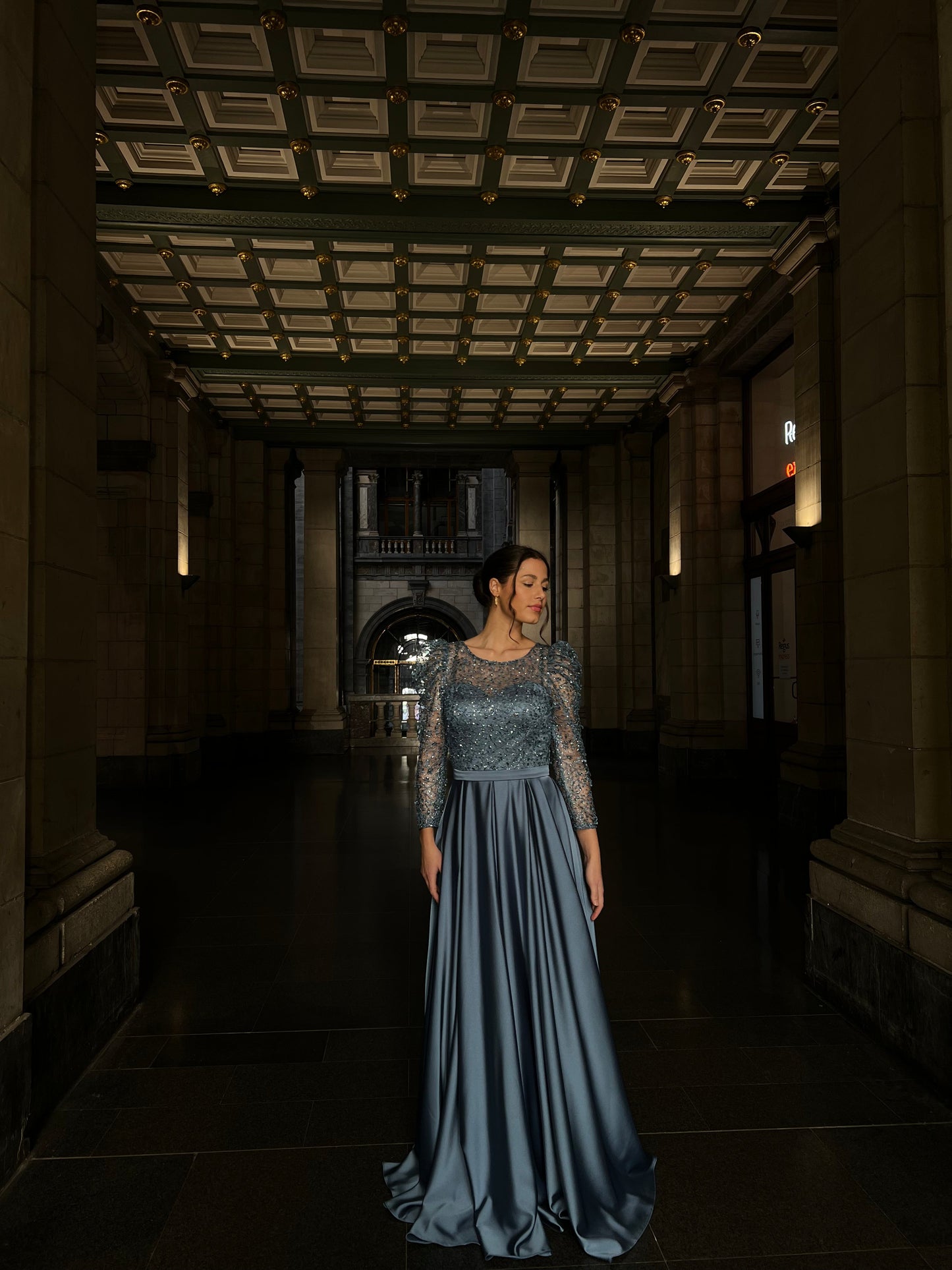 The Hayal dress blue