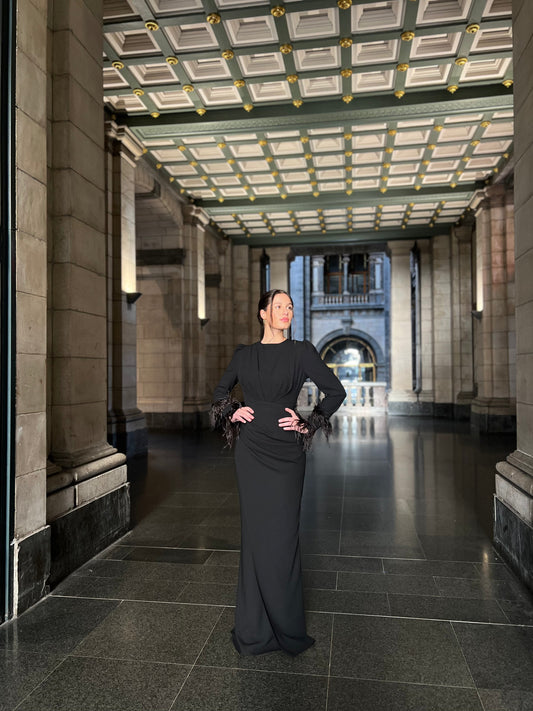 The Eliya dress black