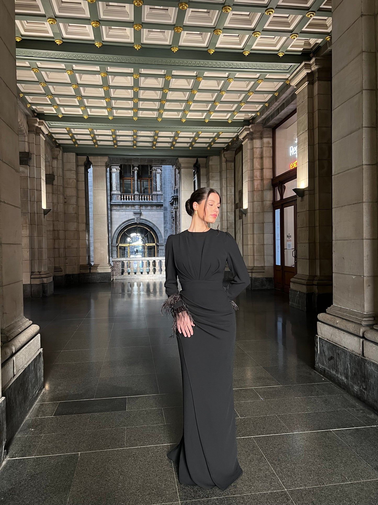The Eliya dress black