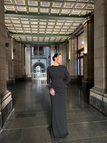 The Eliya dress black