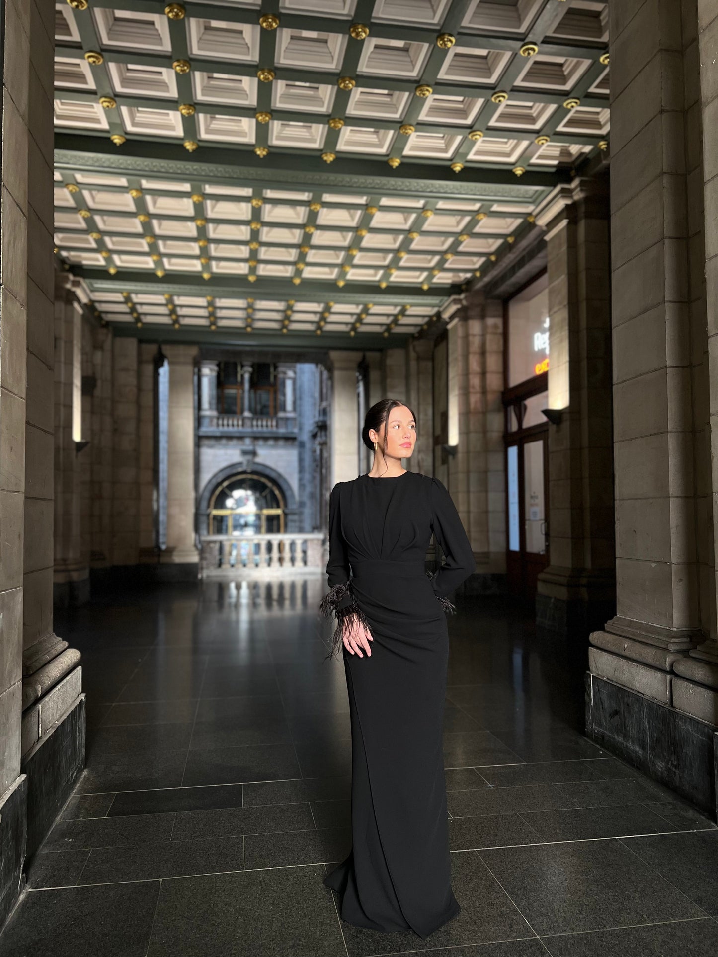 The Eliya dress black