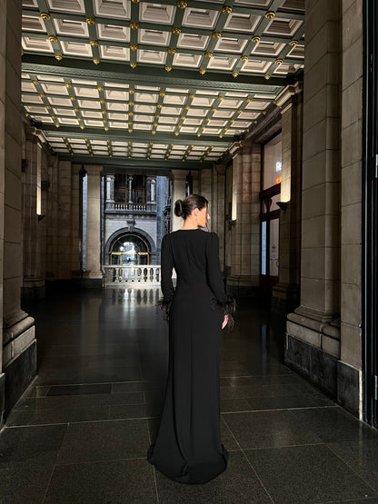 The Eliya dress black
