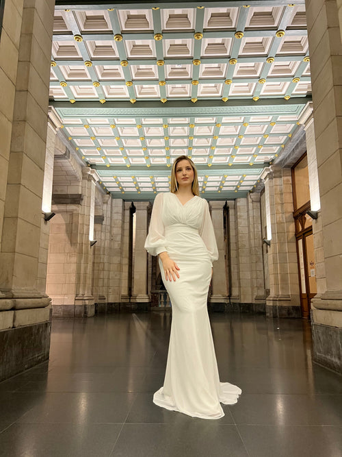 The Sevda dress white