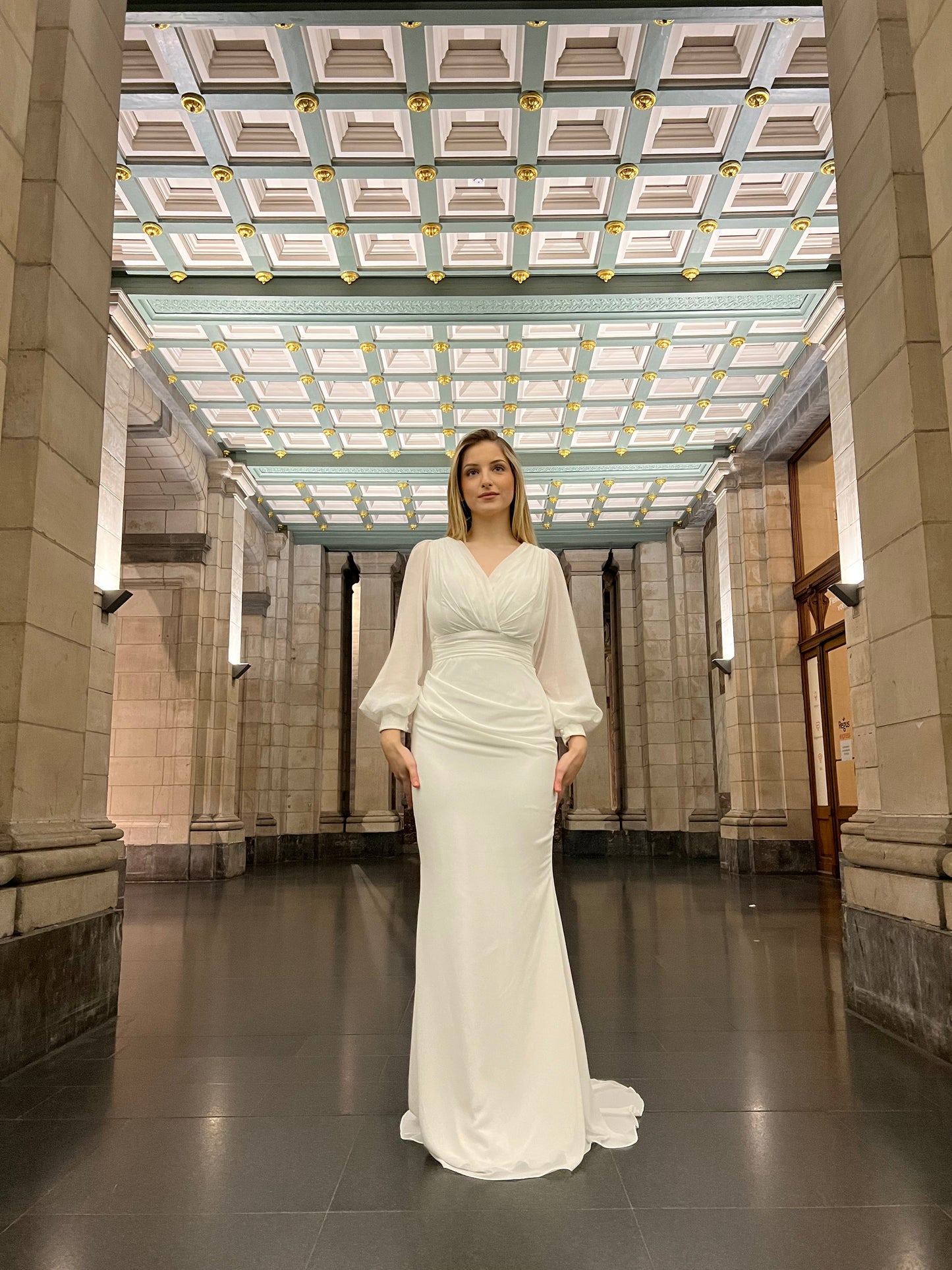 The Sevda dress white