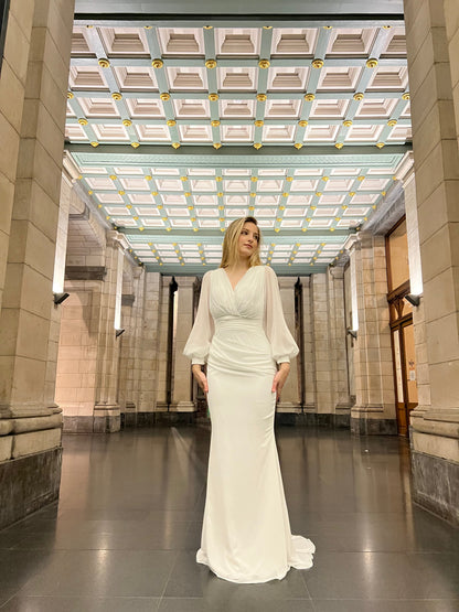 The Sevda dress white