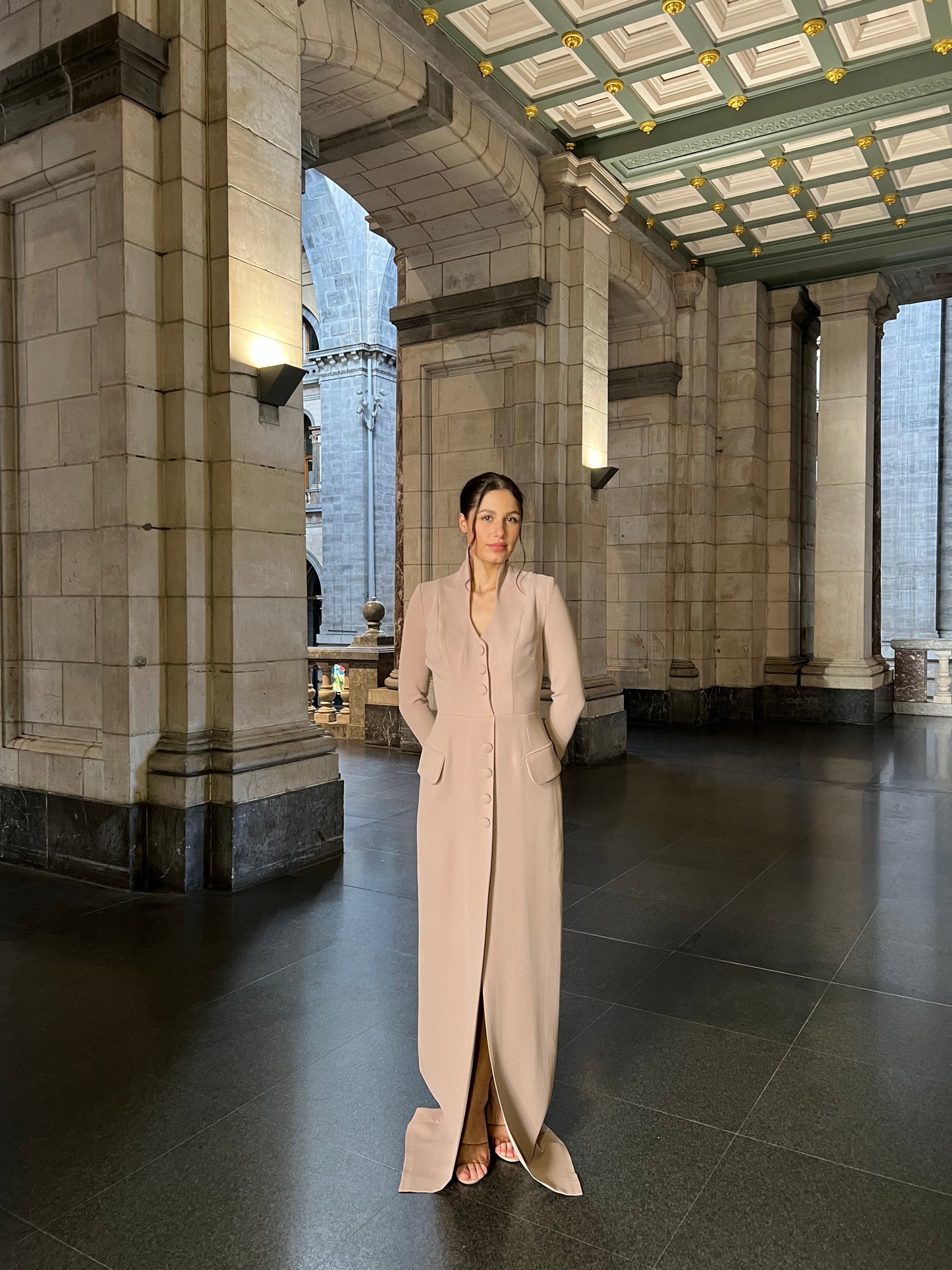 The Isabel dress limited beige