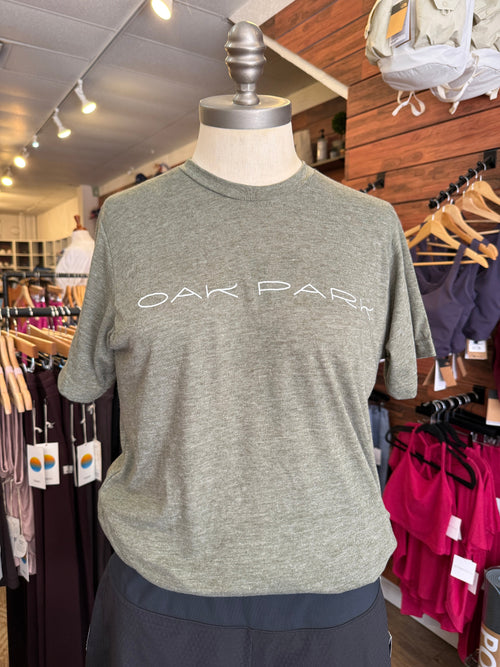 Oak Park Unisex Tee | Heather Olive