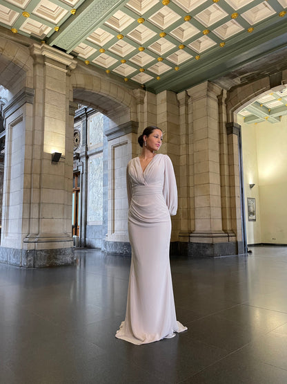 The Sevda dress beige