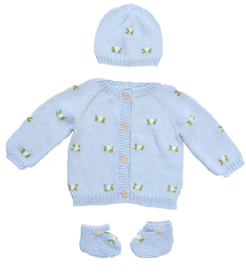 WINTER BLOOM COTTON BABY SET