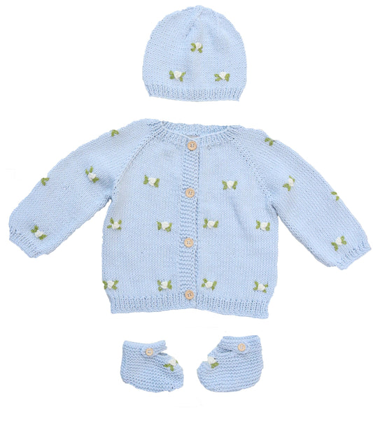 WINTER BLOOM COTTON BABY SET