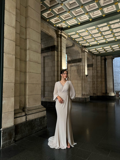 The Noora dress beige