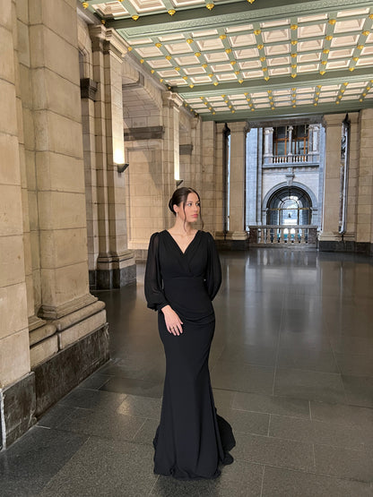 The Sevda dress black