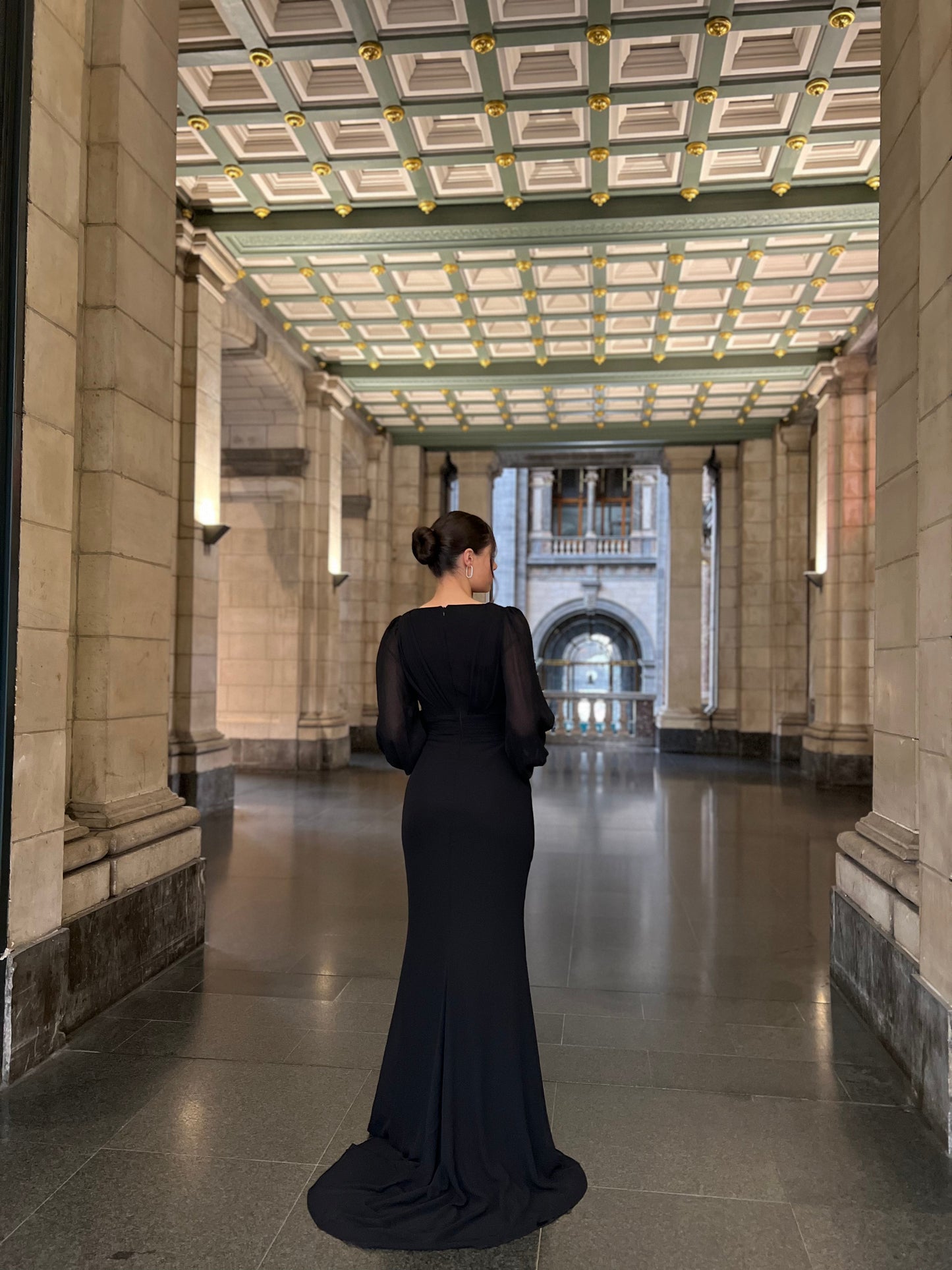 The Sevda dress black