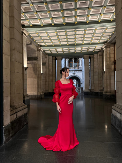 The Dafina dress red