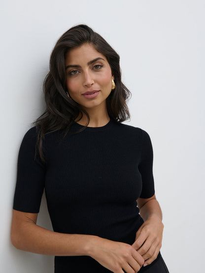 Jayla Knit Top - Black