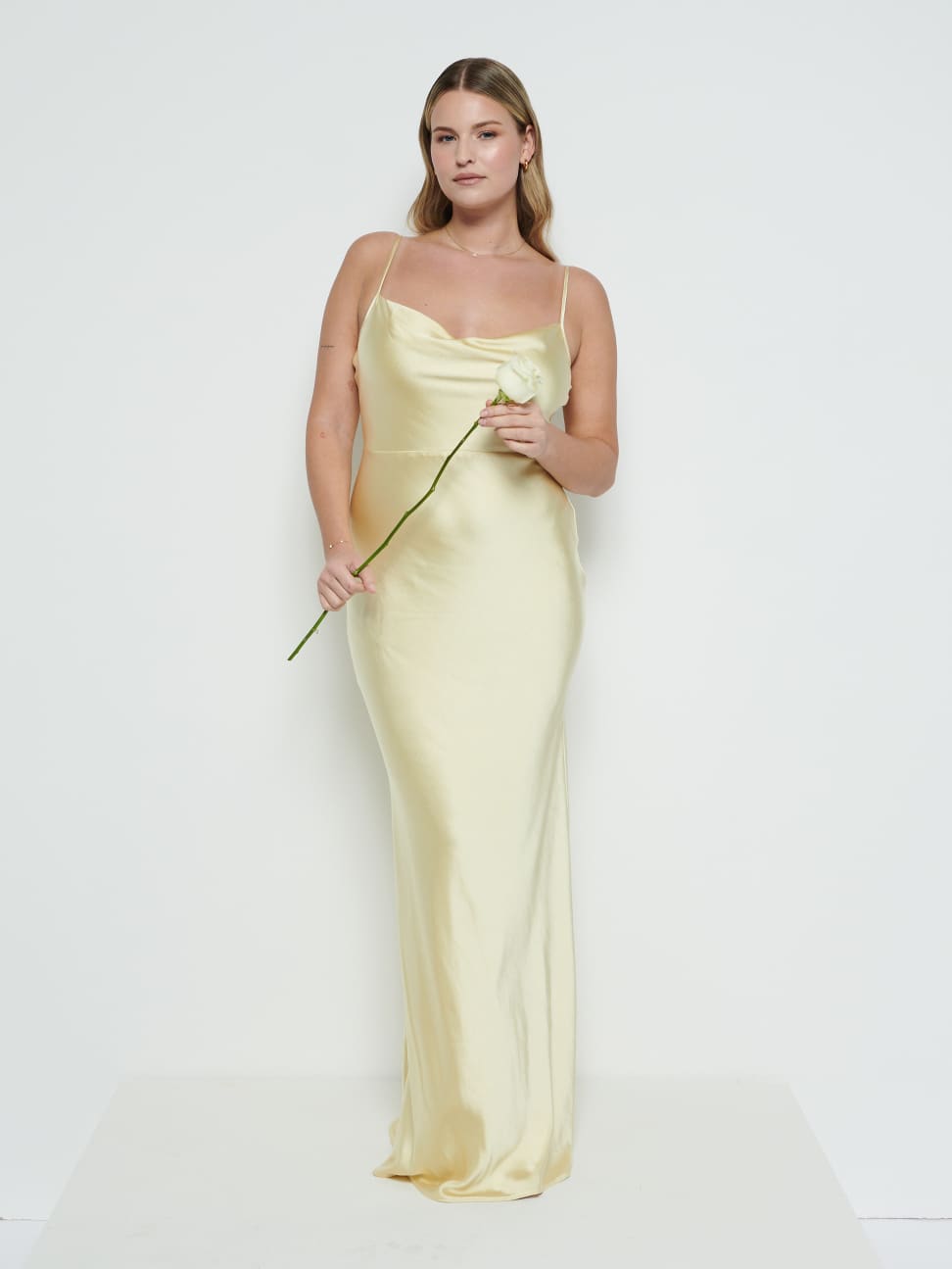 Keisha Bridesmaid Maxi Dress - Lemon