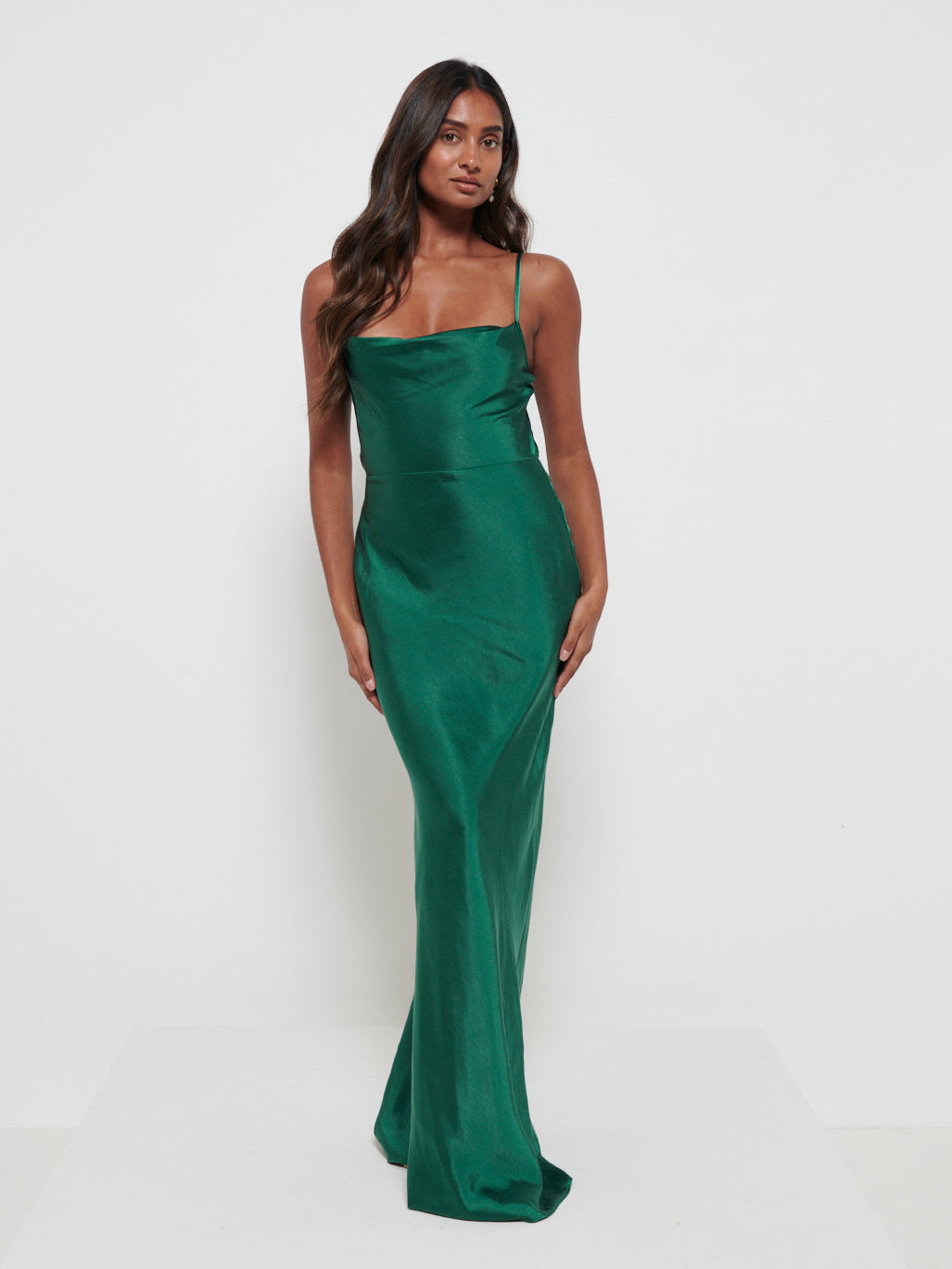 Keisha Maxi Bridesmaid Dress - Matte Emerald