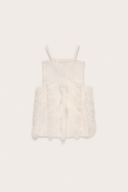 KIDS FREYA DRESS - OFF WHITE