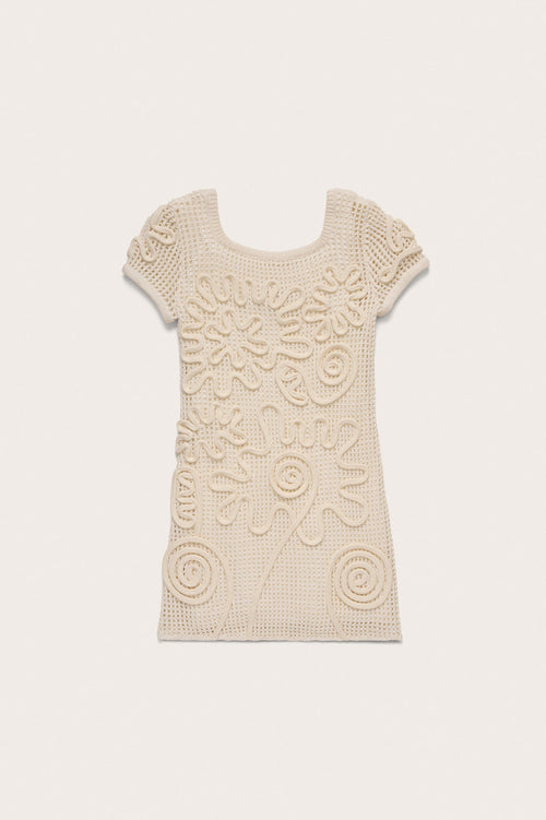 KIDS NISSA DRESS - OFF WHITE