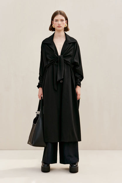 APRIL TRENCH COAT - BLACK