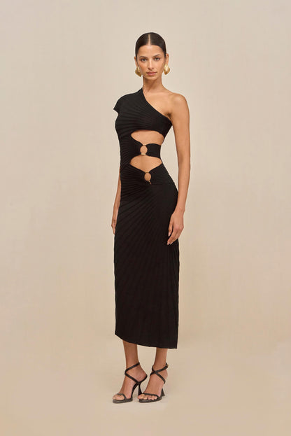 LURENZ KNIT DRESS - BLACK
