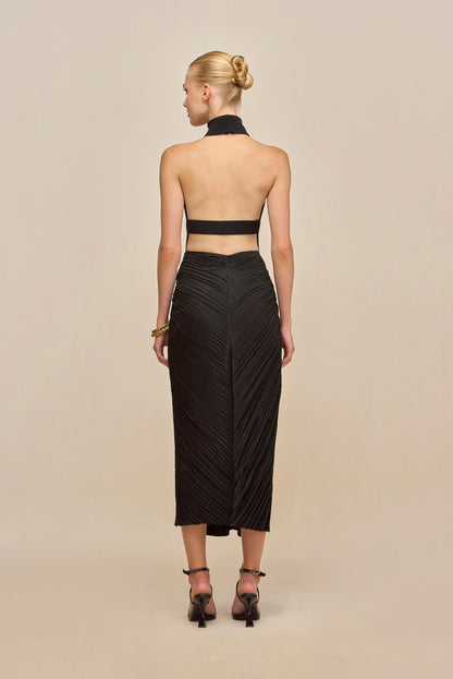 WAKE KNIT TOP - BLACK
