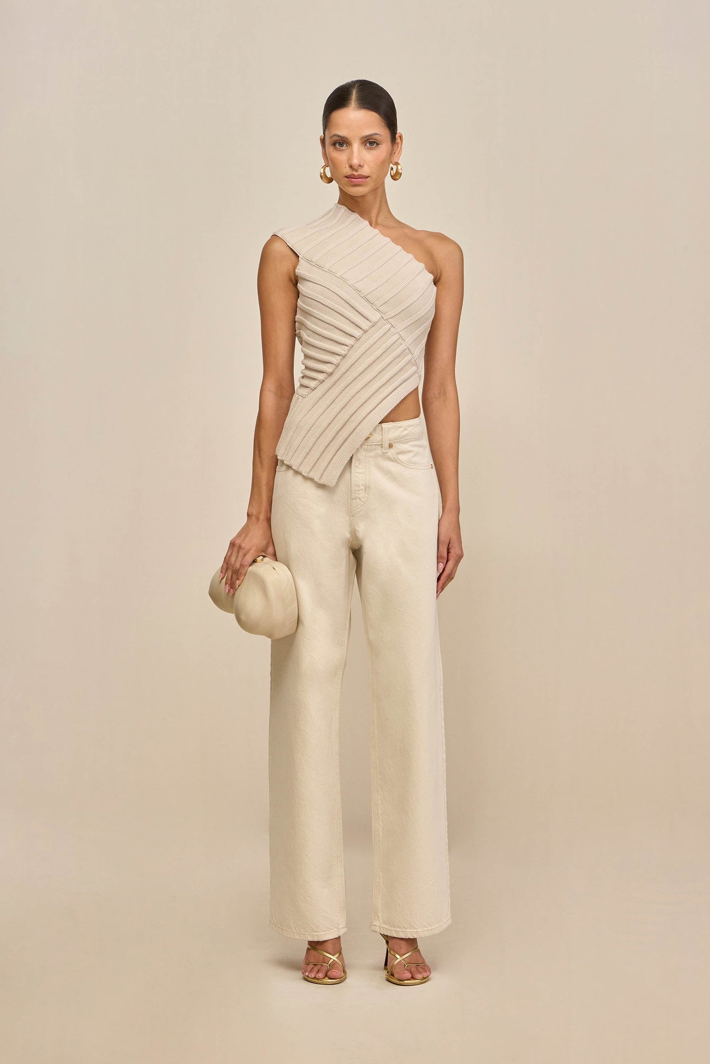 DEL KNIT TOP - MUSHROOM