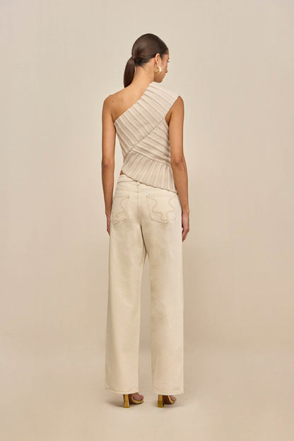 DEL KNIT TOP - MUSHROOM