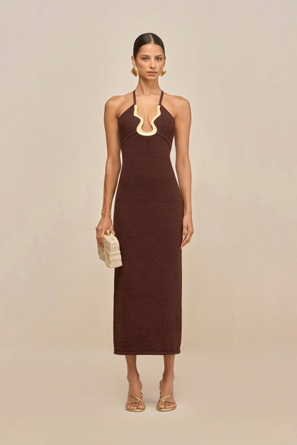 VALMA KNIT DRESS - JAVA