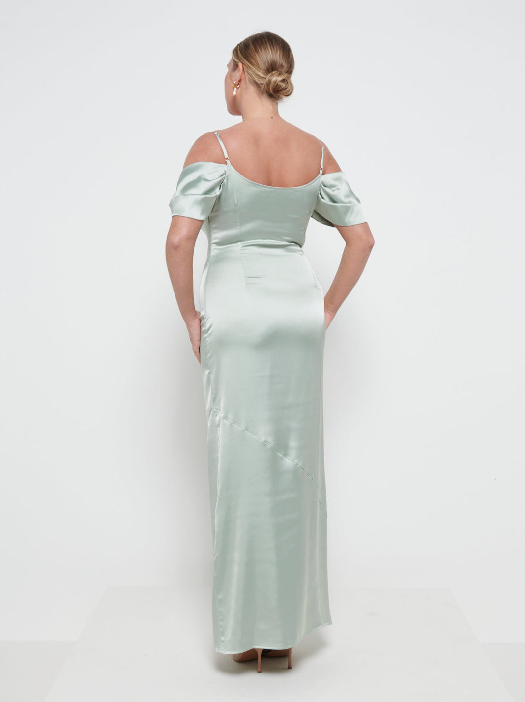 Lucette Recycled Maxi Bridesmaid Dress - Sage