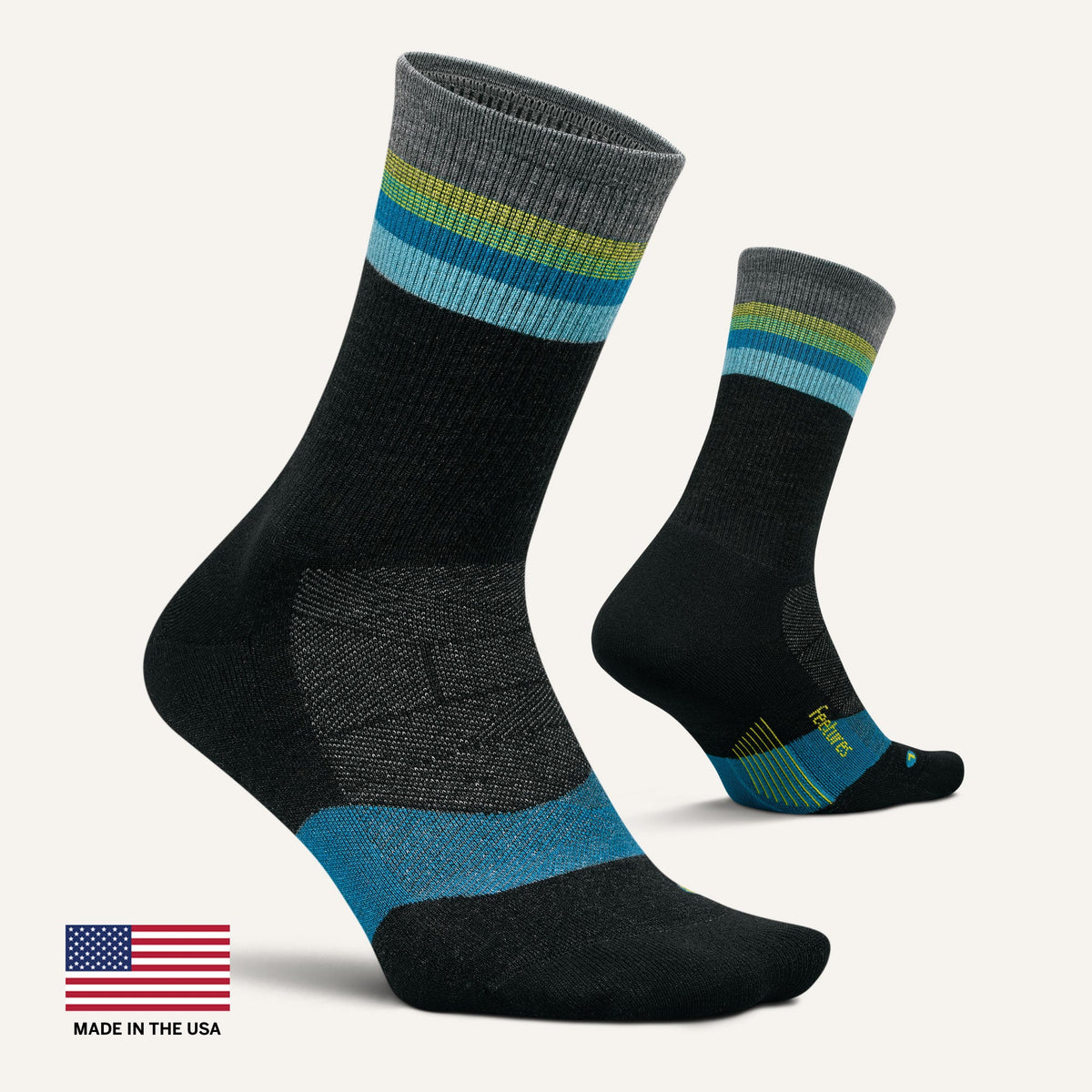 Merino 10 Max Cushion Mini Crew | Luminous Black