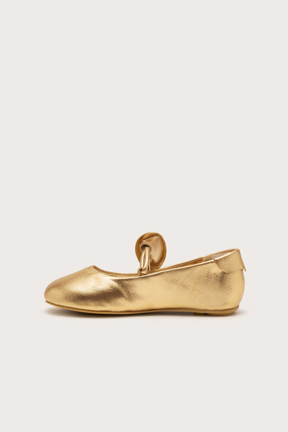KIDS MIMI BALLET FLAT - BRASS