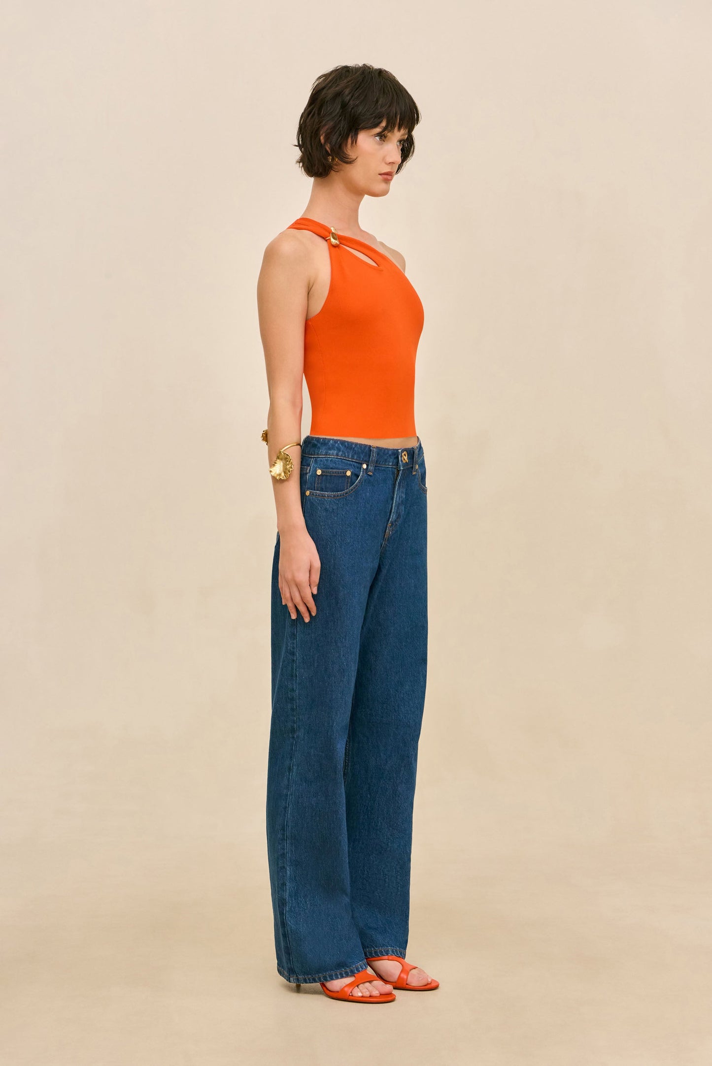 ANOUK KNIT TOP - TANGELO