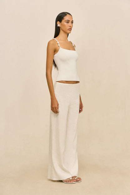 PRAIA KNIT TOP - OFF WHITE