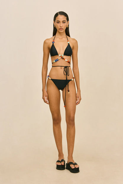 QUINCY BIKINI BOTTOM - BLACK