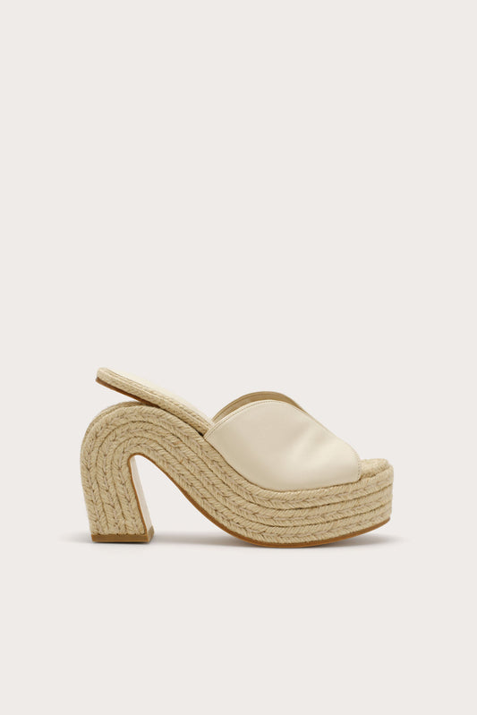 PHOEBE PLATFORM SANDAL - OFF WHITE