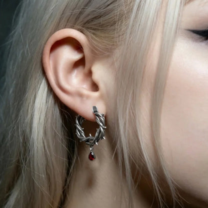 BLOOD THORN CROWN EARRINGS